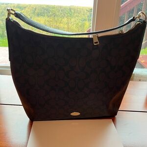 EUC Coach Authentic- Signature Celeste Hobo Shoulder Bag- Brown/Black